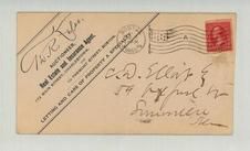 C. D. Wlliot E. 59 Oxford St. Somerville, Mass 1899 TWR Telso Auctioneer Real Estate and Insurance Agent, Perkins Collection 1861 to 1933 Envelopes and Postcards